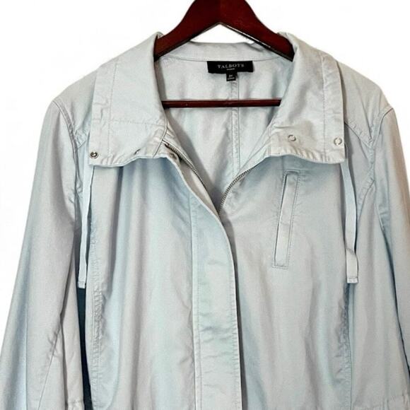 Talbots Light Blue Tencel Drawstring Jacket – Women’s 2X - Picture 3 of 8